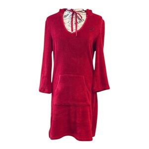 **NAUTICA robe sleepwear nightgown lounge pullover hood front pockets M